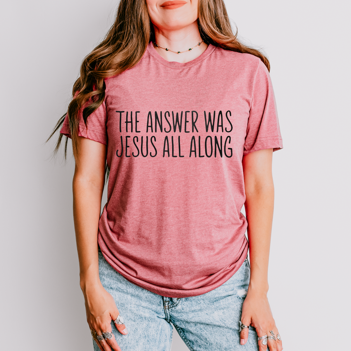 The Answer Was Jesus All Along Screen Print