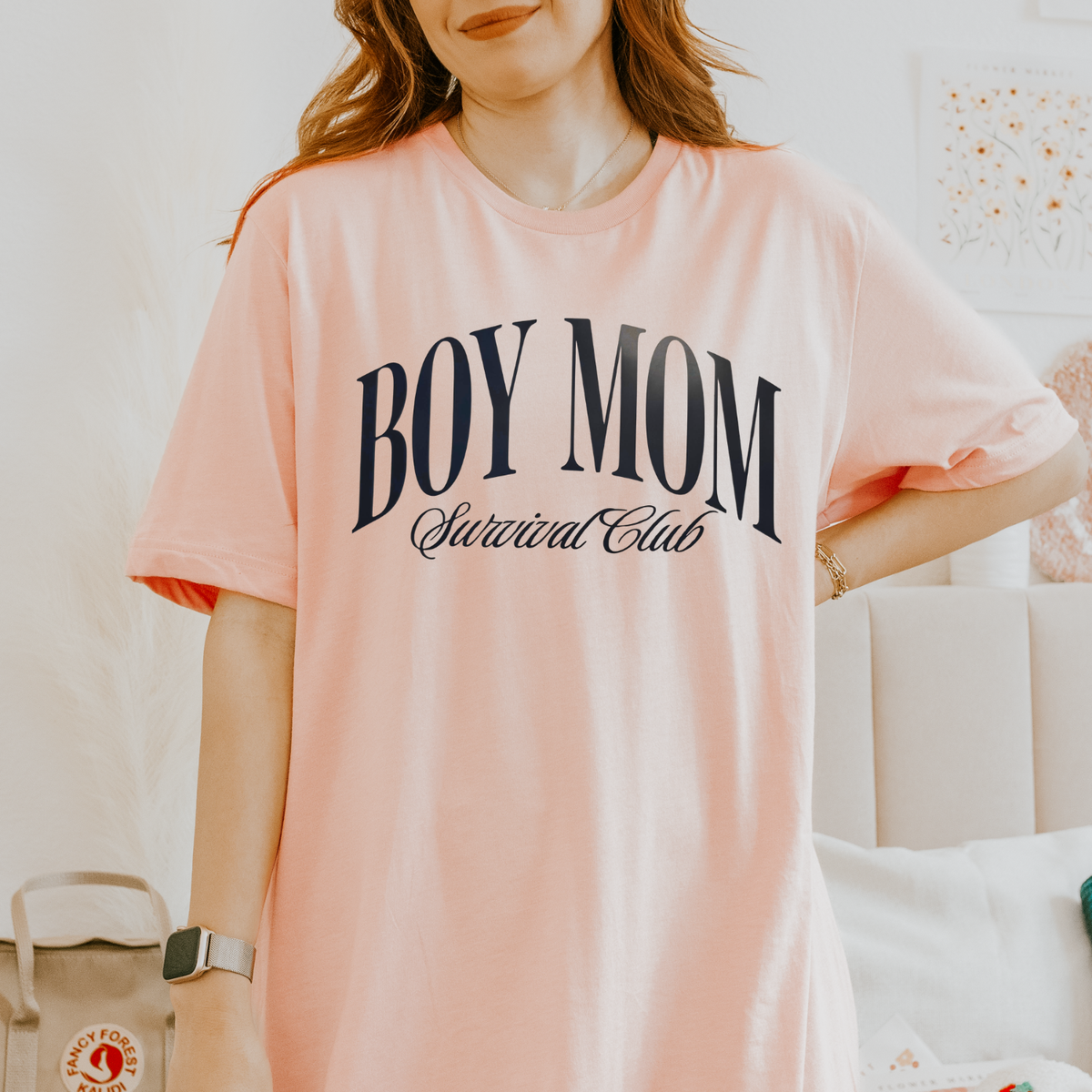 Boy Mom Survival Club NAVY INK DTF Transfer