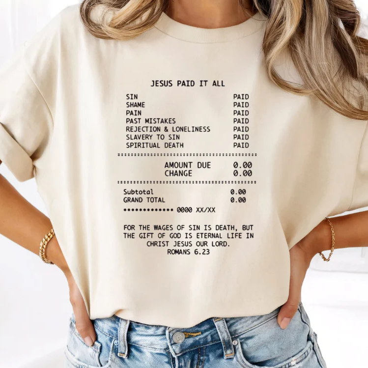 Jesus Paid it All Screen Print