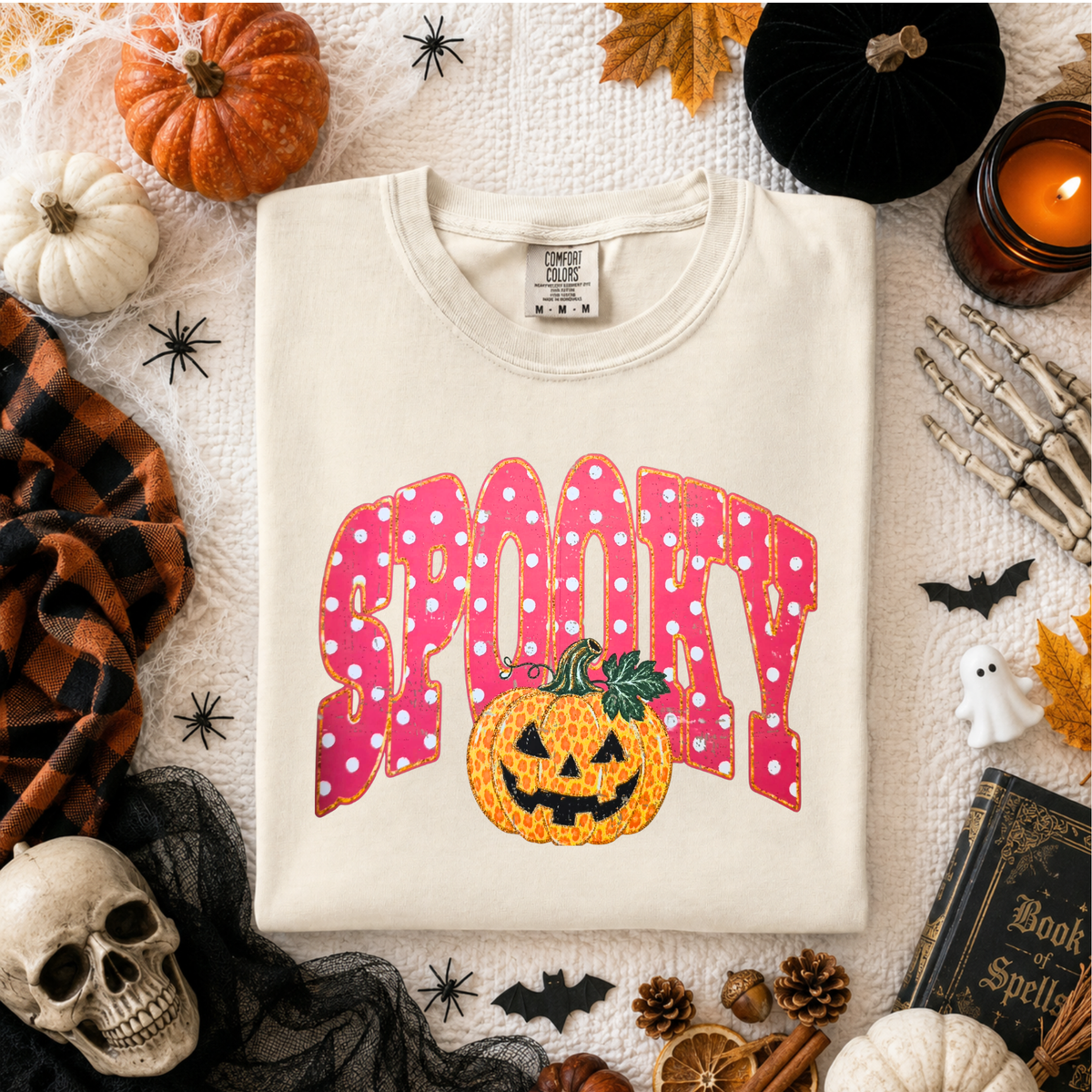 Pink Spooky DTF Transfer
