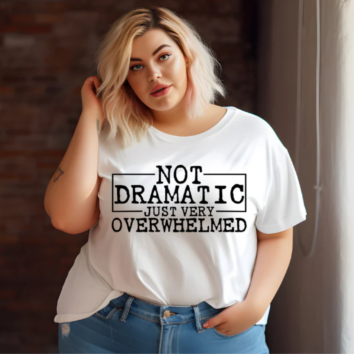Not Dramatic Just Very Overwhelmed Screen Print