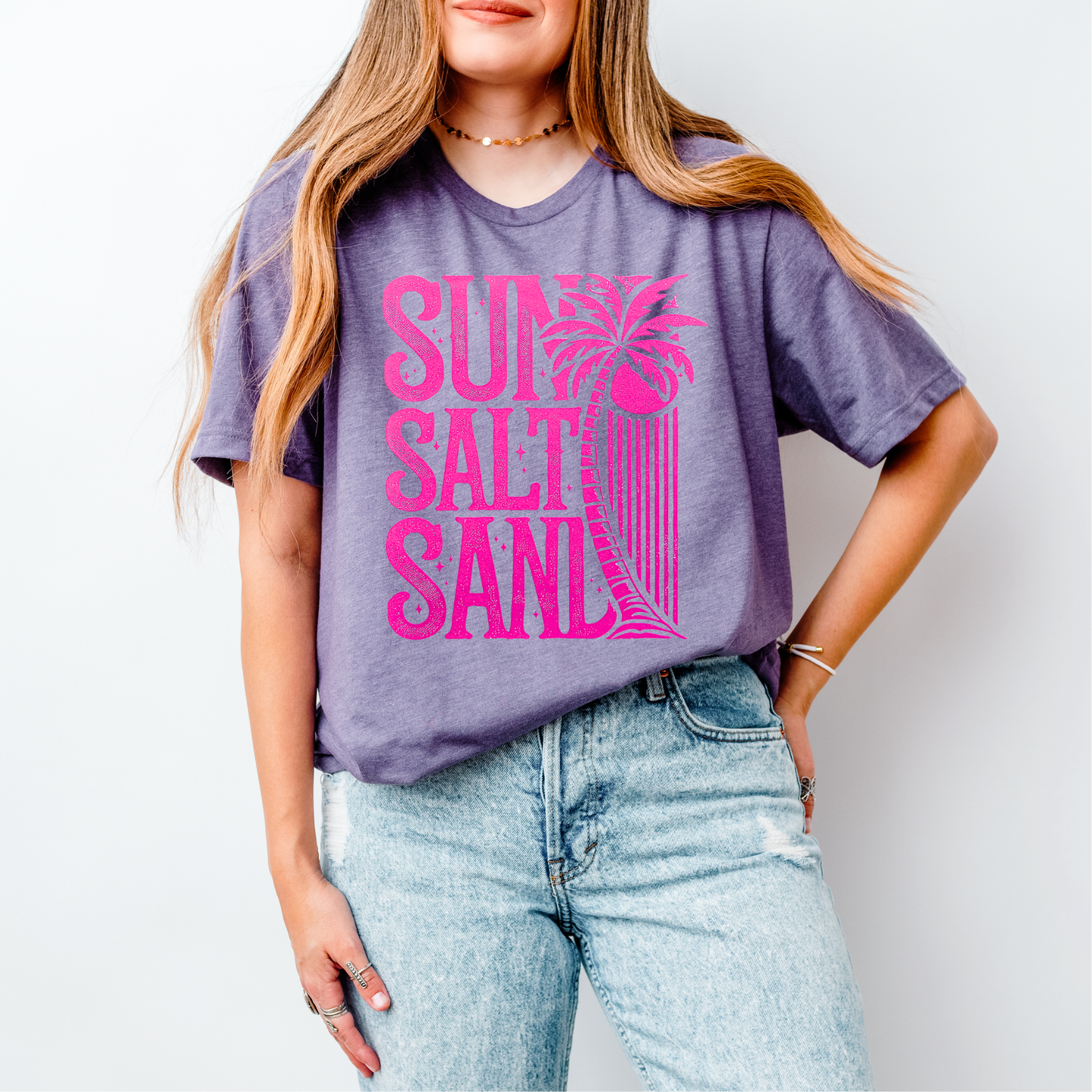 Sun Salt Sand PINK INK Screen Print