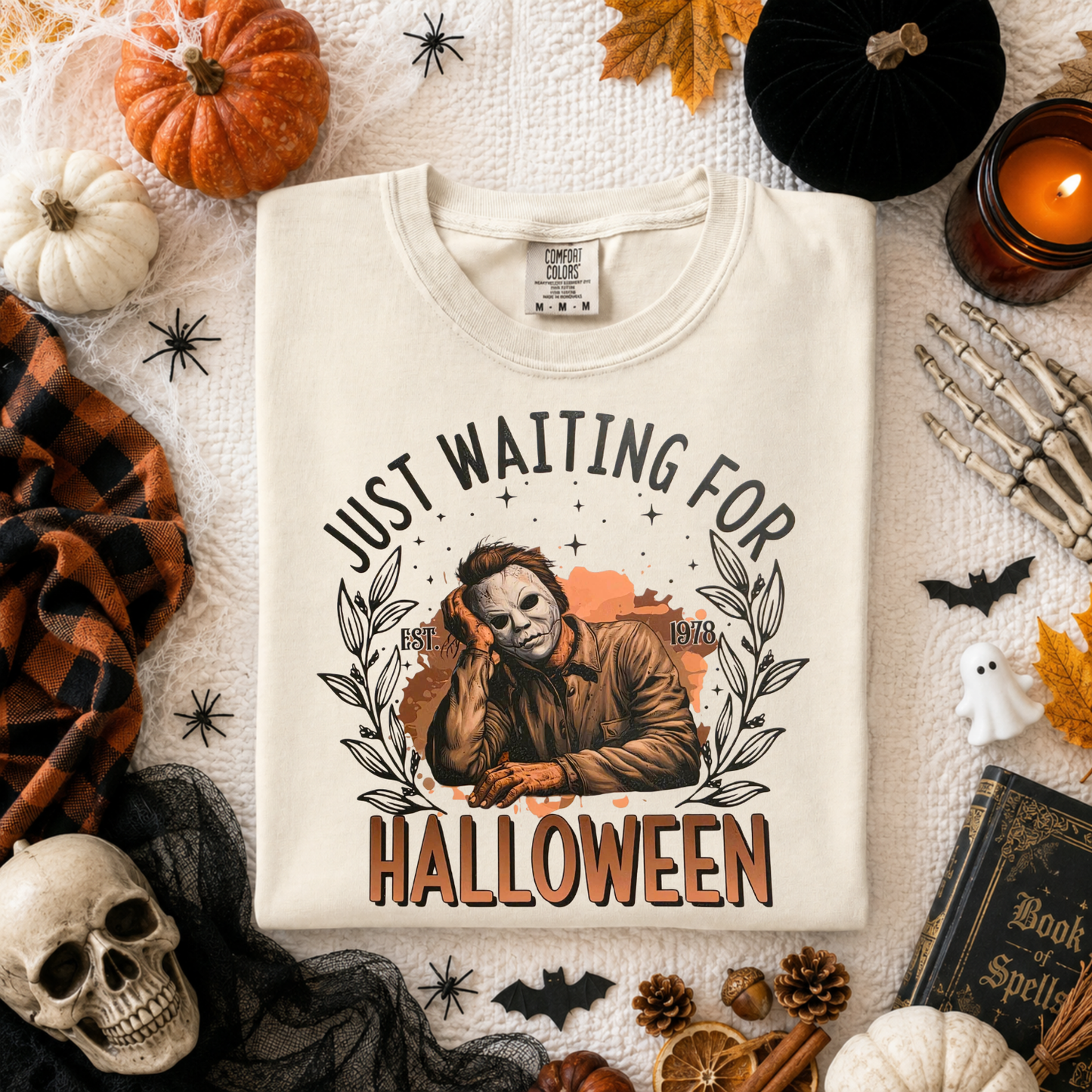 Just Waiting for Halloween DTF Transfer