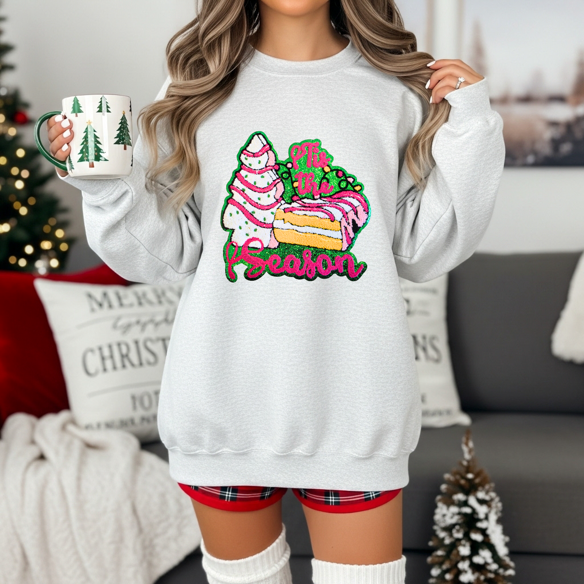 Snack Cake Tis The Season Chenille Patch