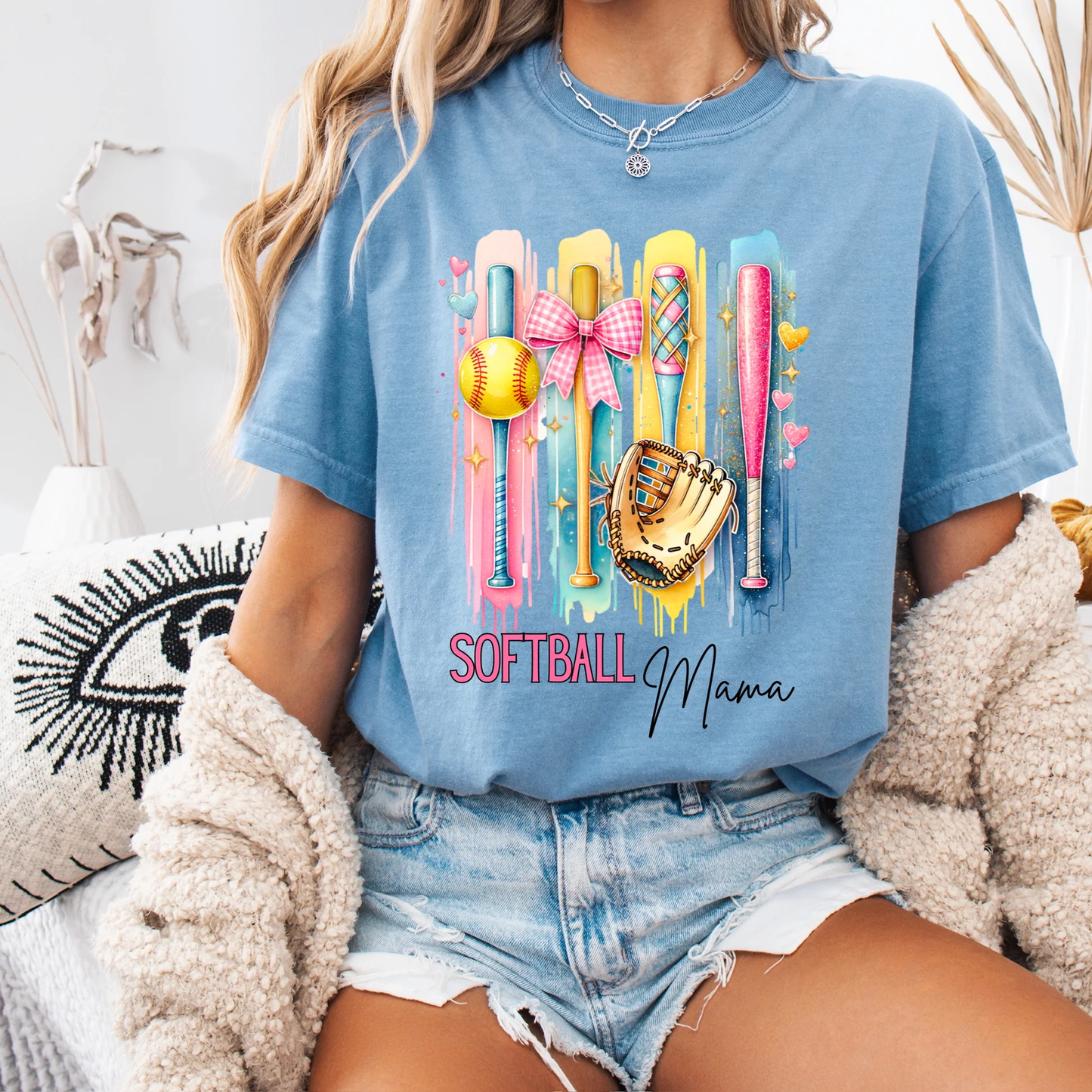 Softball Mama Graphic Tee