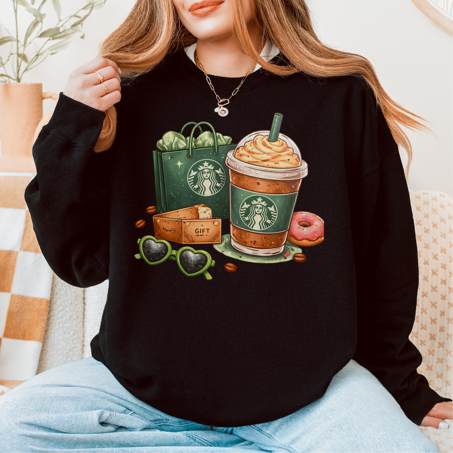 Green Coffee Place DTF Transfer
