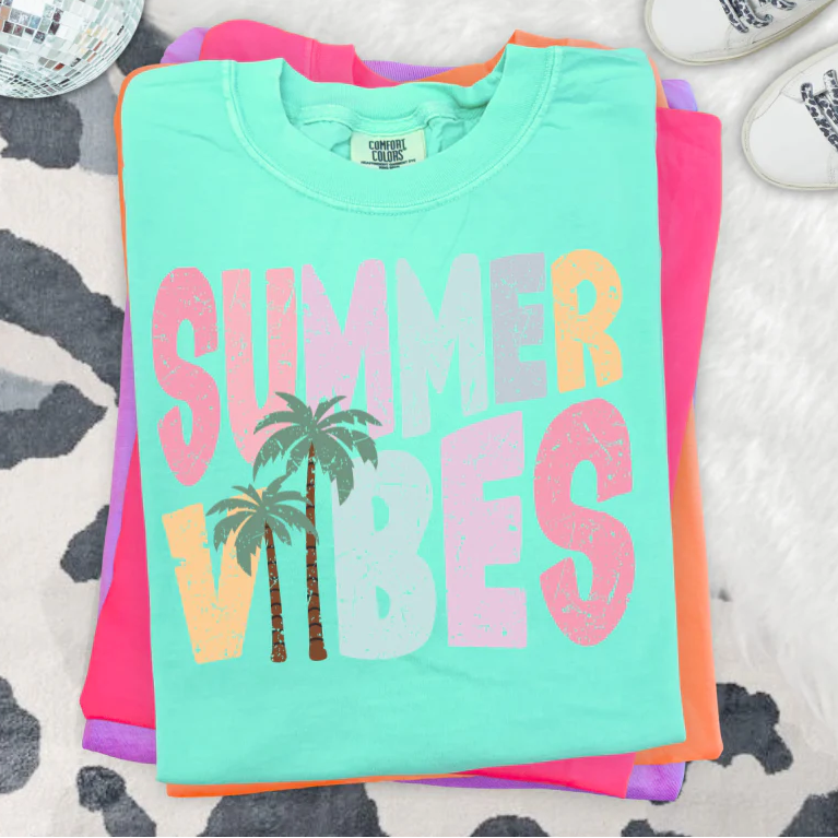 Summer Vibes Clear Film Screen Print
