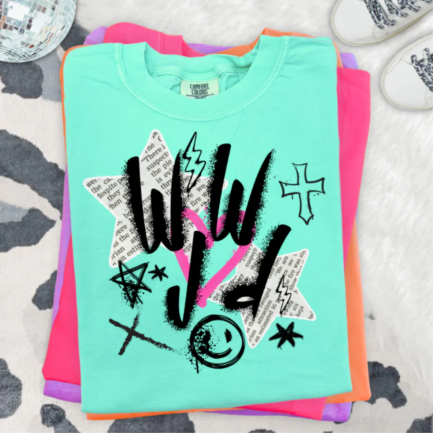 WWJD Clear Film Screen Print