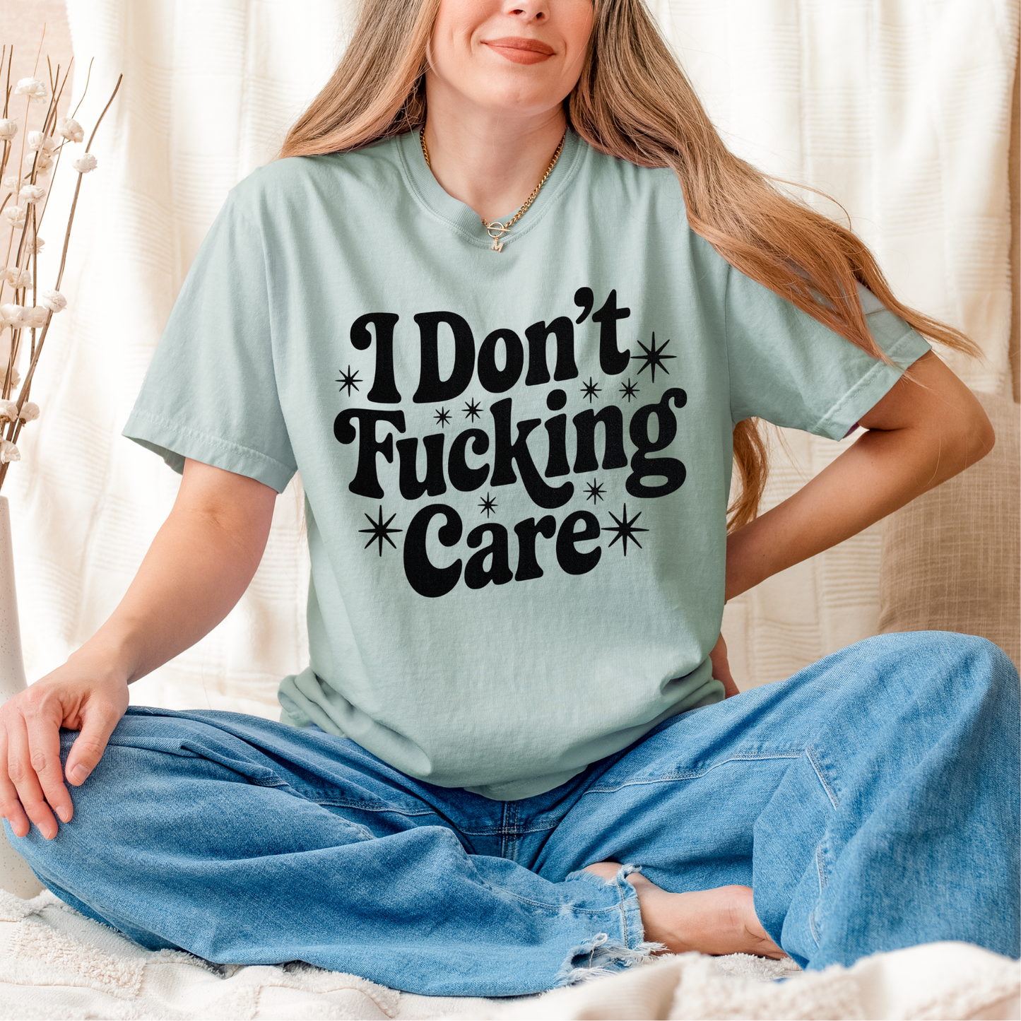 I Don't Fucking Care Screen Print