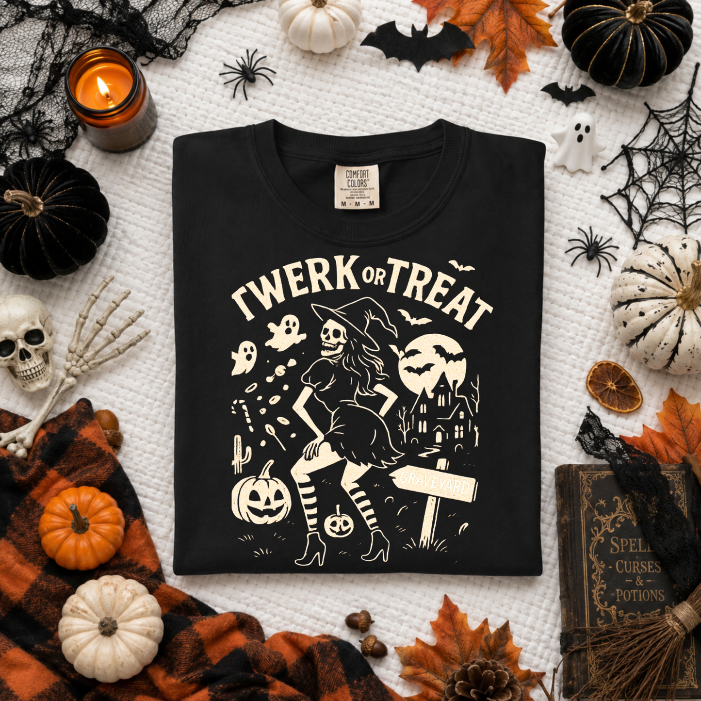 Twerk or Treat OATMEAL INK Screen Print