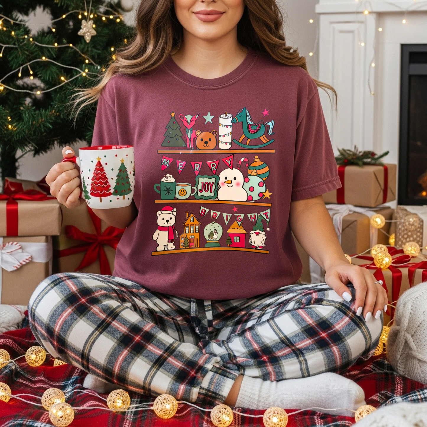 Merry & Bright Toys Clear Film Screen Print