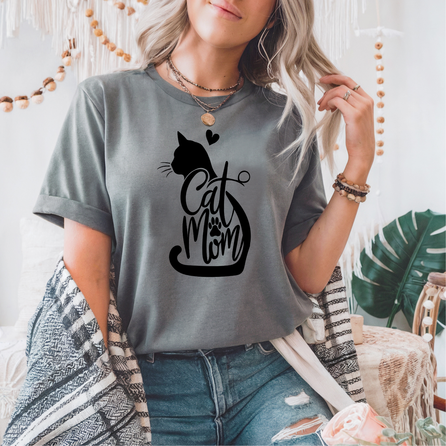 Cat Mom Screen Print