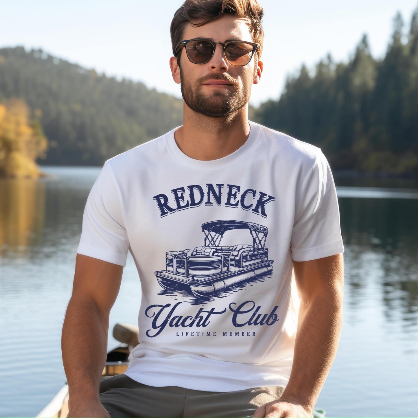 Redneck Yacht Club NAVY INK Screen Print
