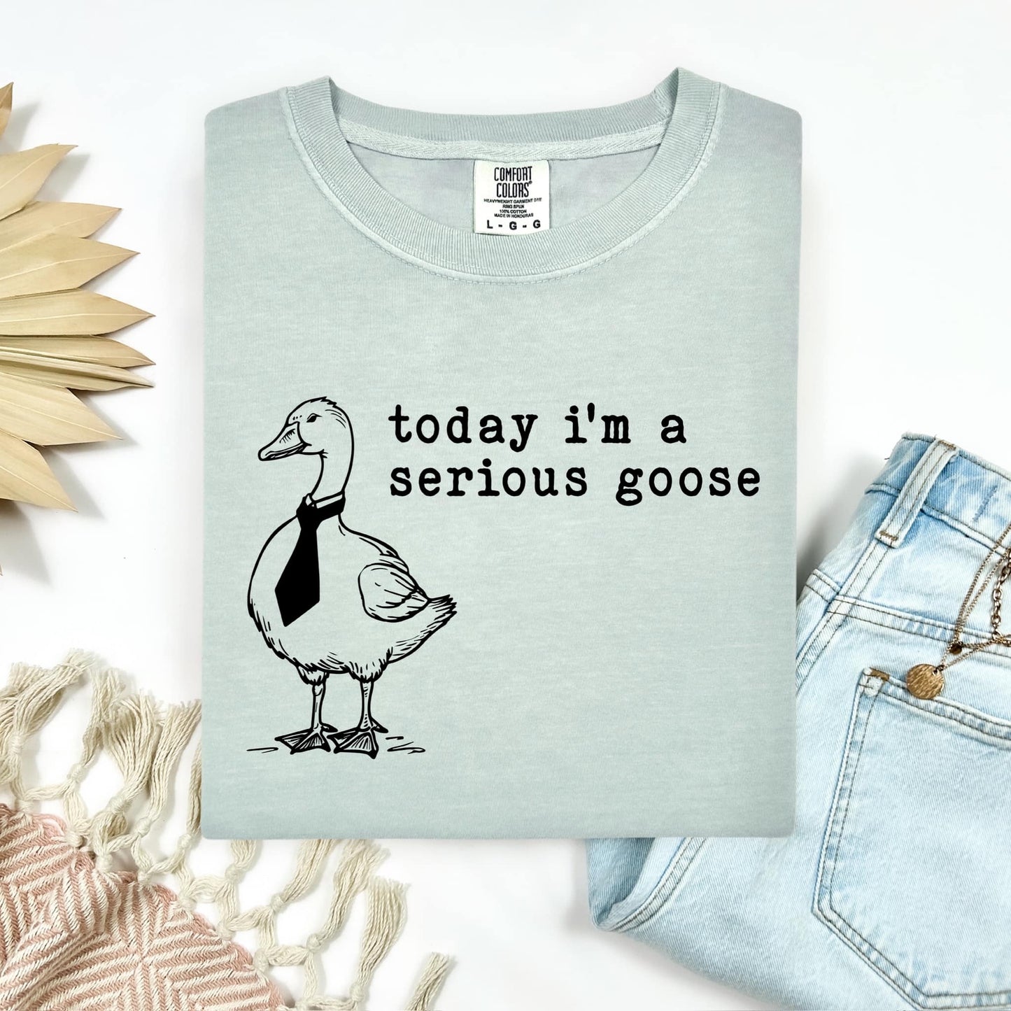 Today I'm a Serious Goose Screen Print