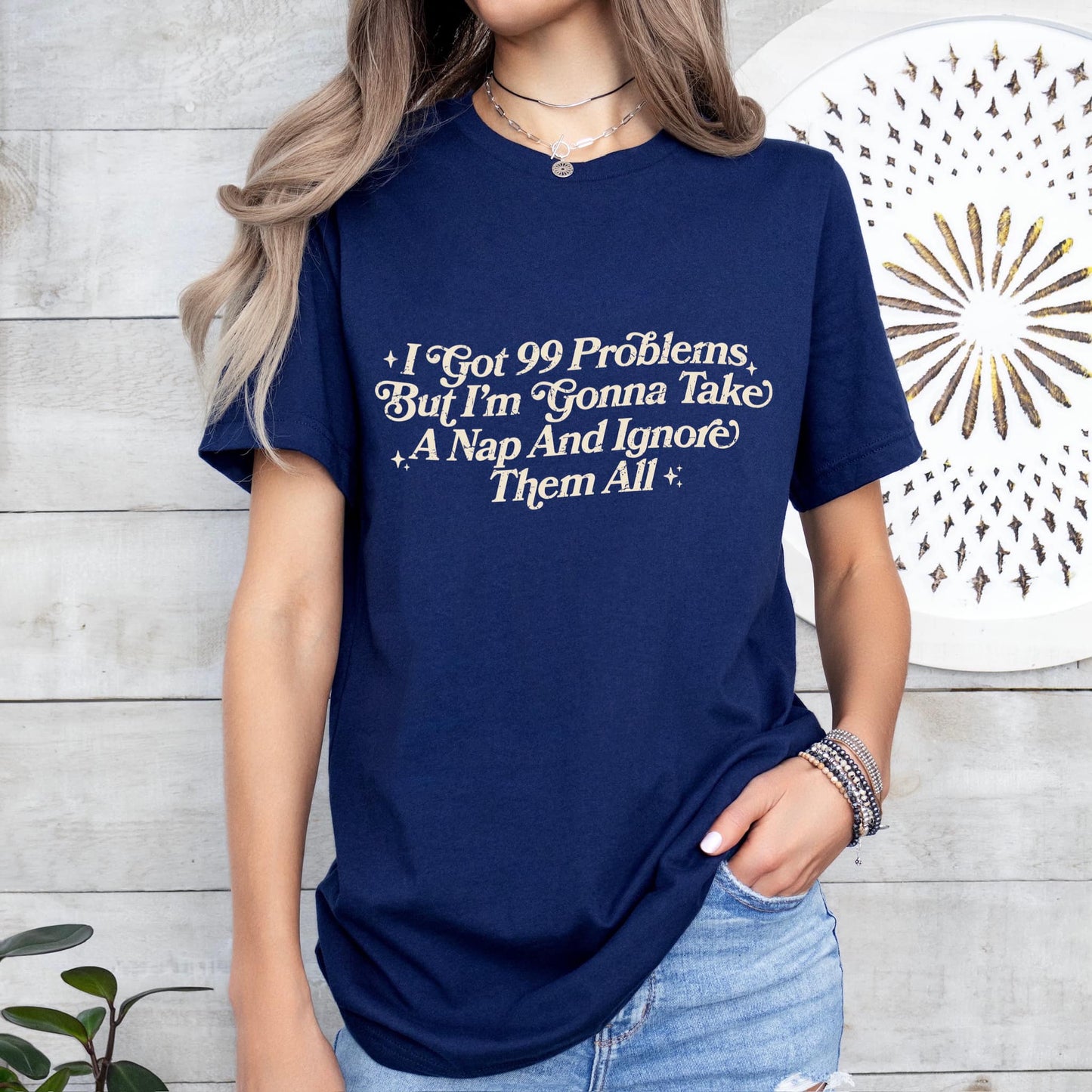 99 Problems Ignore Them All OATMEAL INK Screen Print