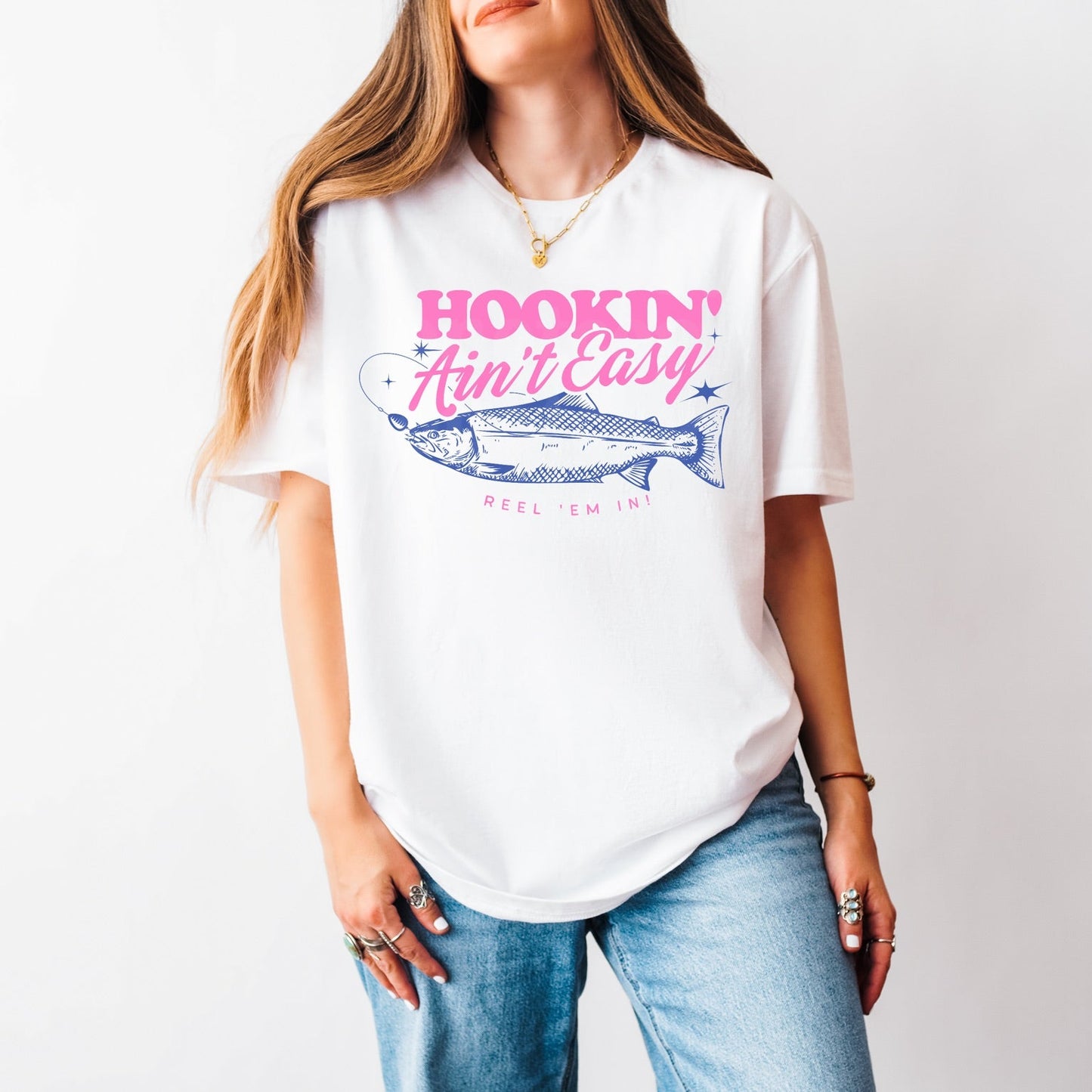 Hookin' Ain't Easy Clear Film Screen Print