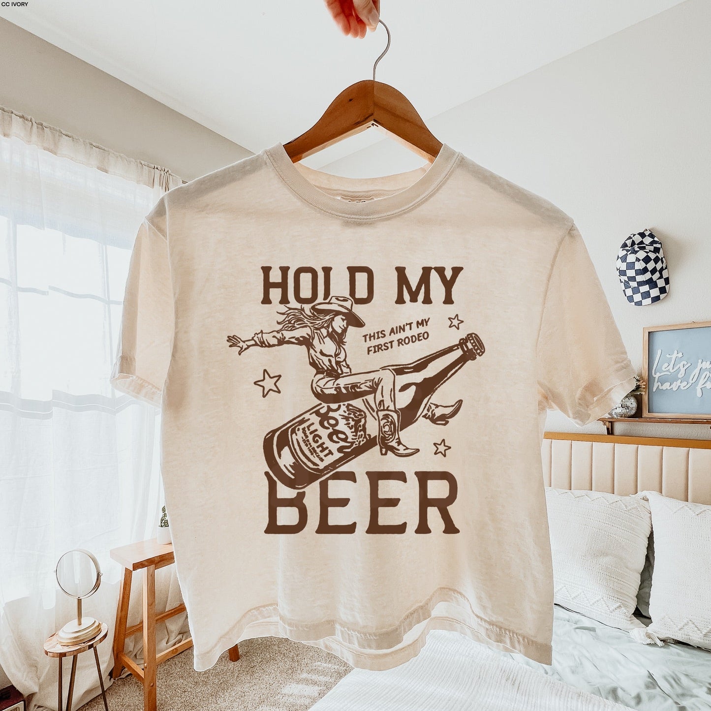Hold My Beer BROWN INK Screen Print