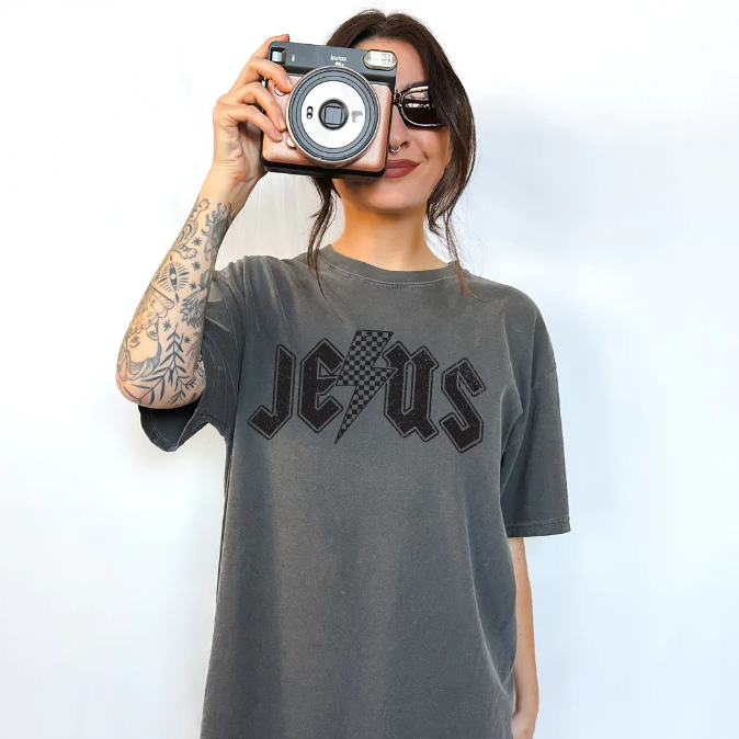 Jesus Bolt Screen Print