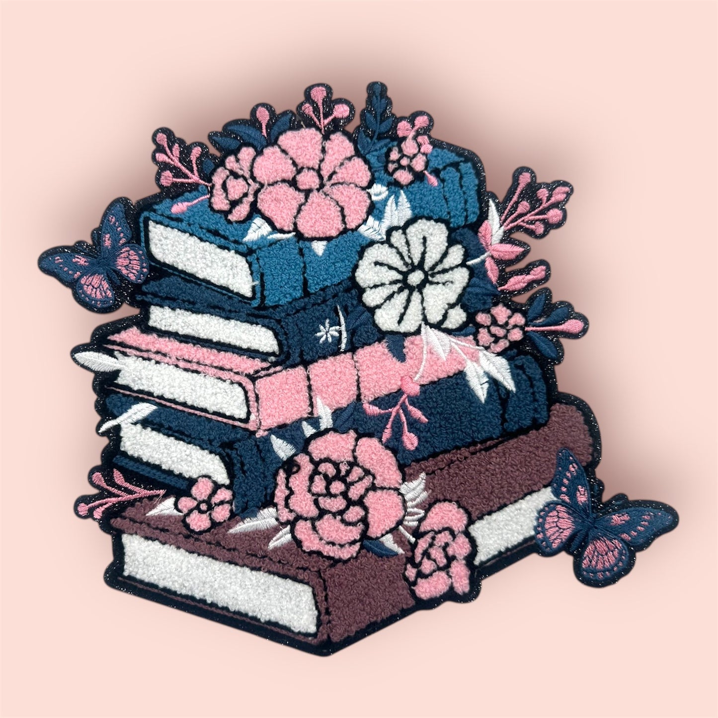 Books & Butterflies Chenille Patch