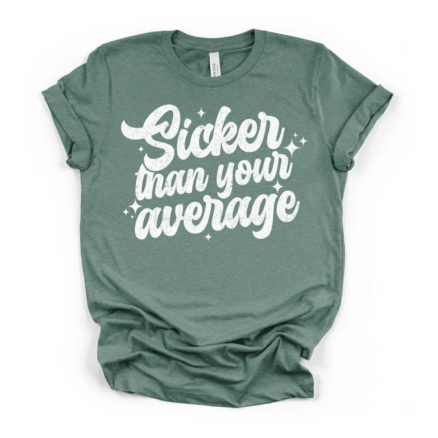 Sicker Than Your Average WHITE INK Screen Print