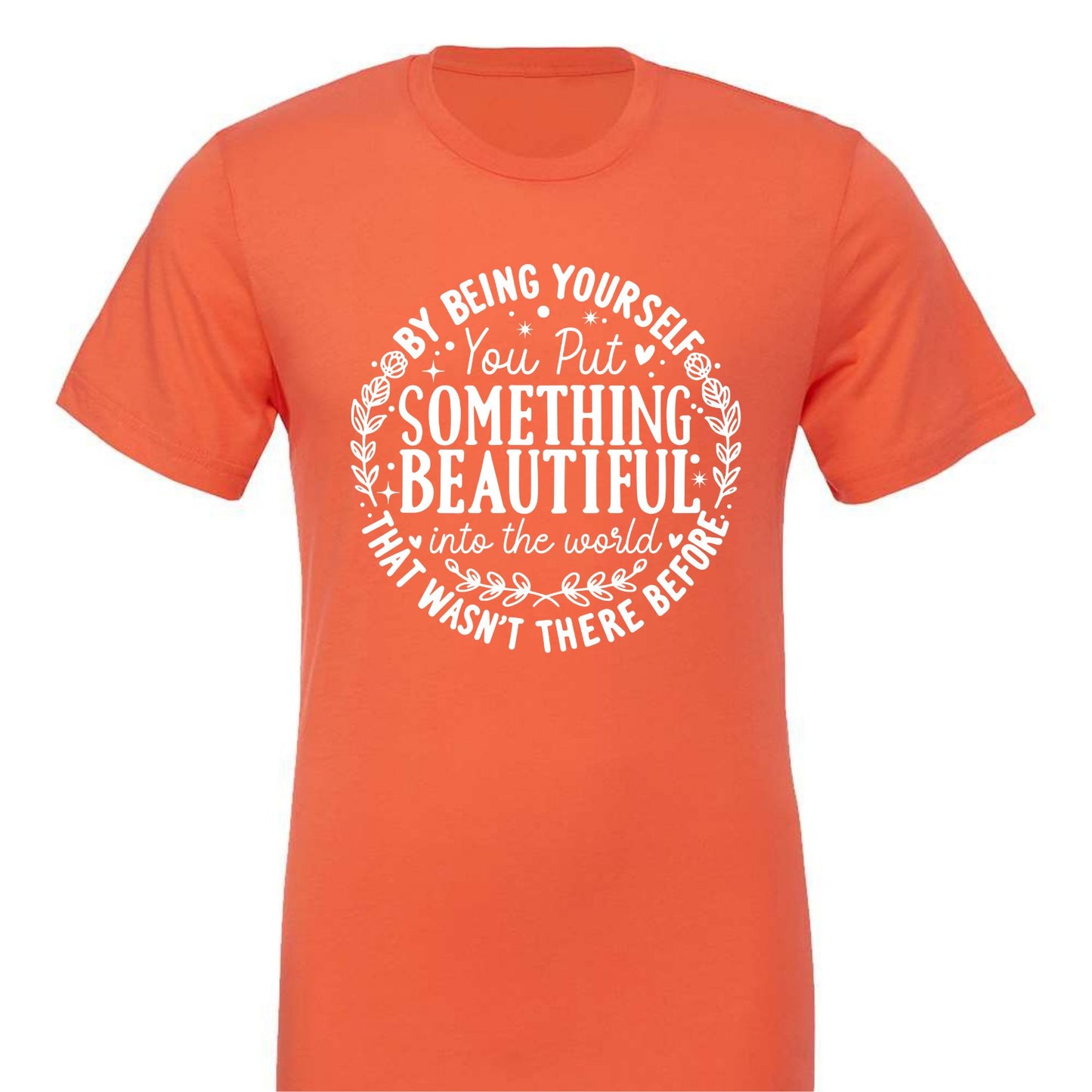 Something Beautiful WHITE INK Screen Print