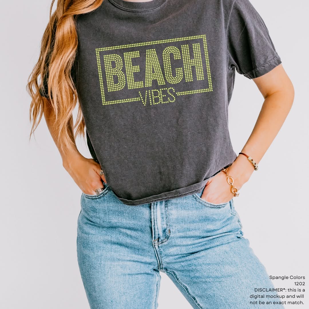 Beach Vibes LIME GREEN HOLOGRAPHIC COLOR Spangles