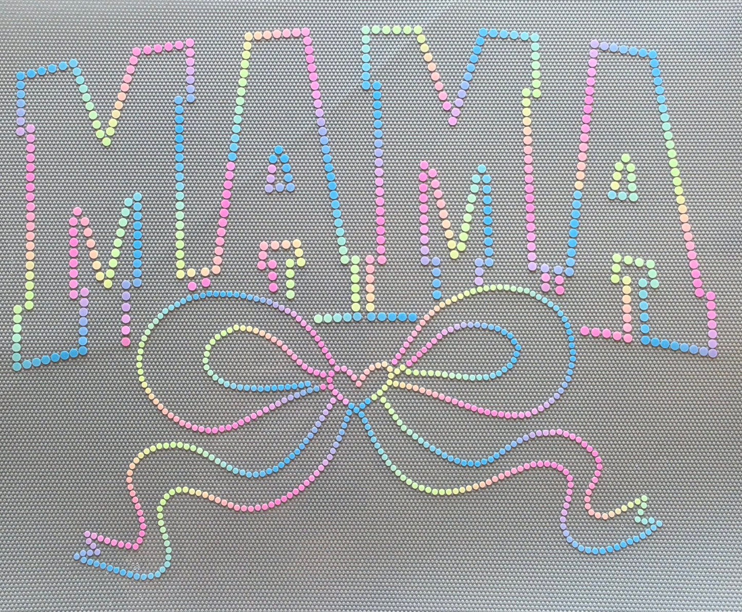 Mama Bow PASTEL RAINBOW SPANGLES Transfer