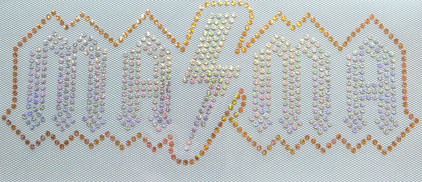 Mama Bolt SILVER & GOLD SPANGLES Transfer