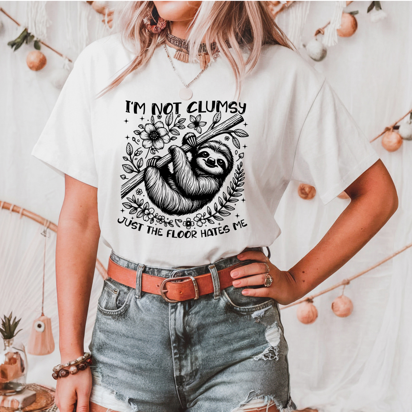 I'm Not Clumsy Just the Floor Hates Me DTF Transfer