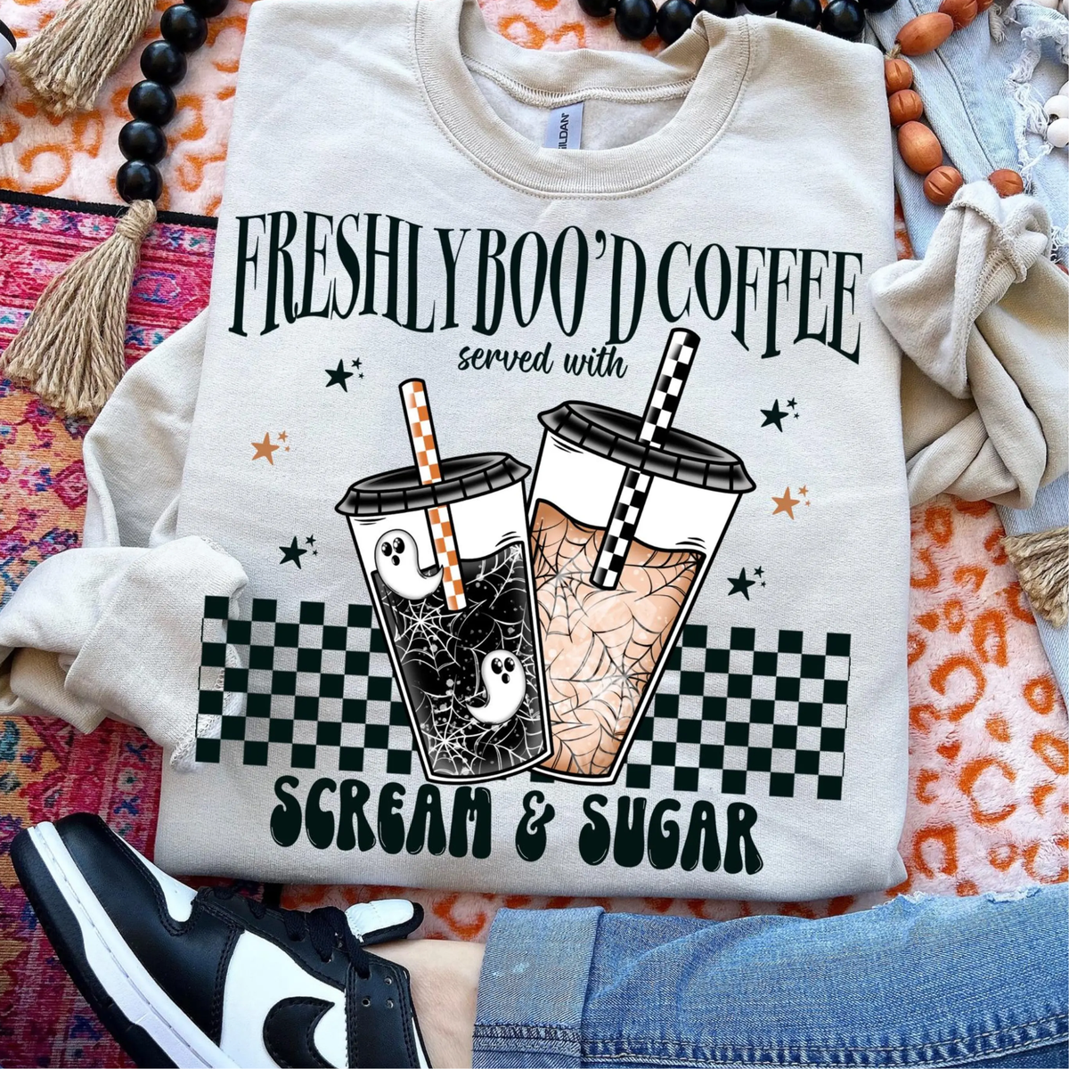 Freshly Boo'd Coffee DTF Transfer