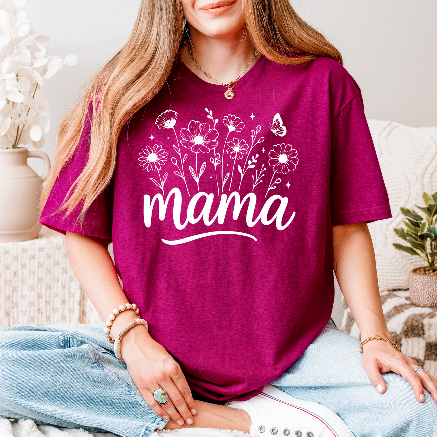 Mama Flowers DTF Transfer