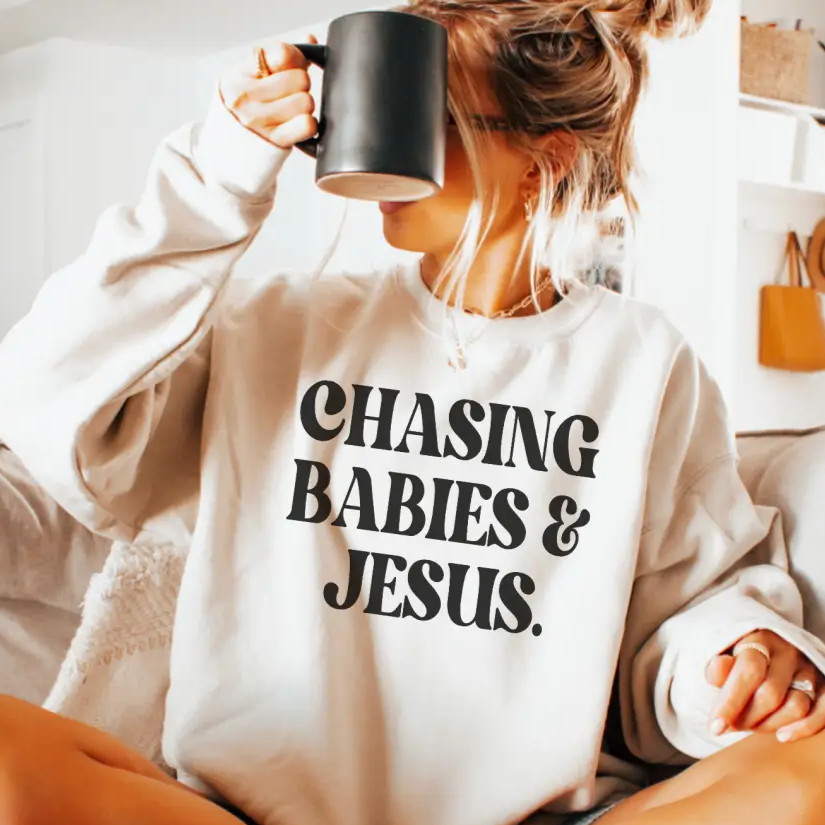 Chasing Babies & Jesus Graphic Tee