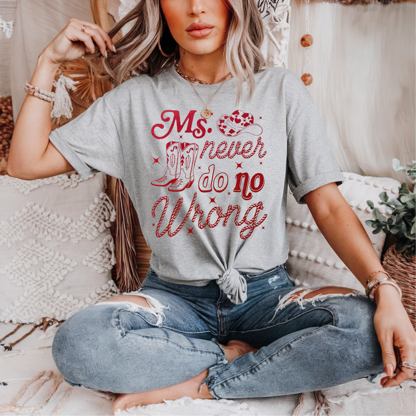 Ms. Never do no Wrong RED INK Screen Print