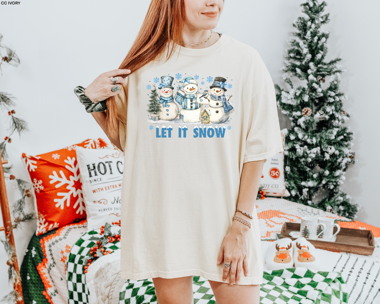 Let it Snow Clear Film Screen Print