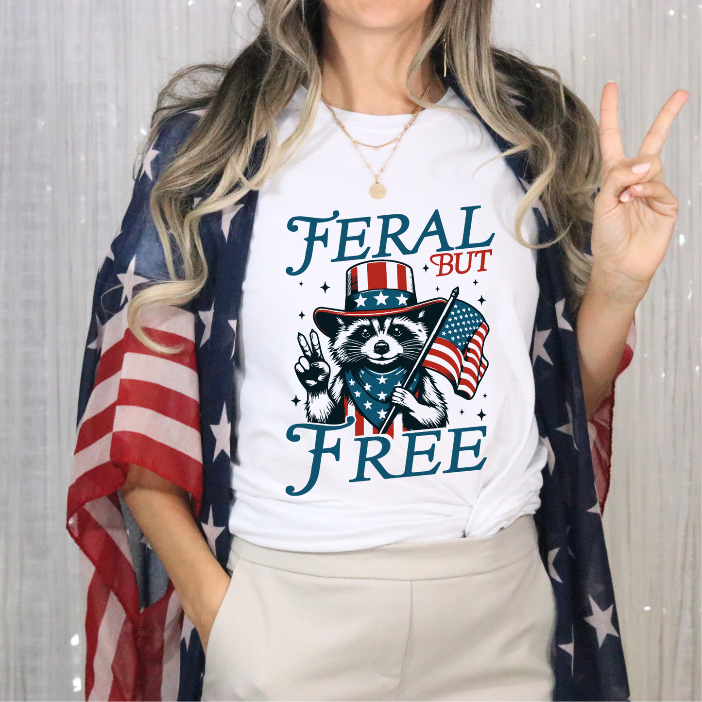 Feral But Free DTF Transfer