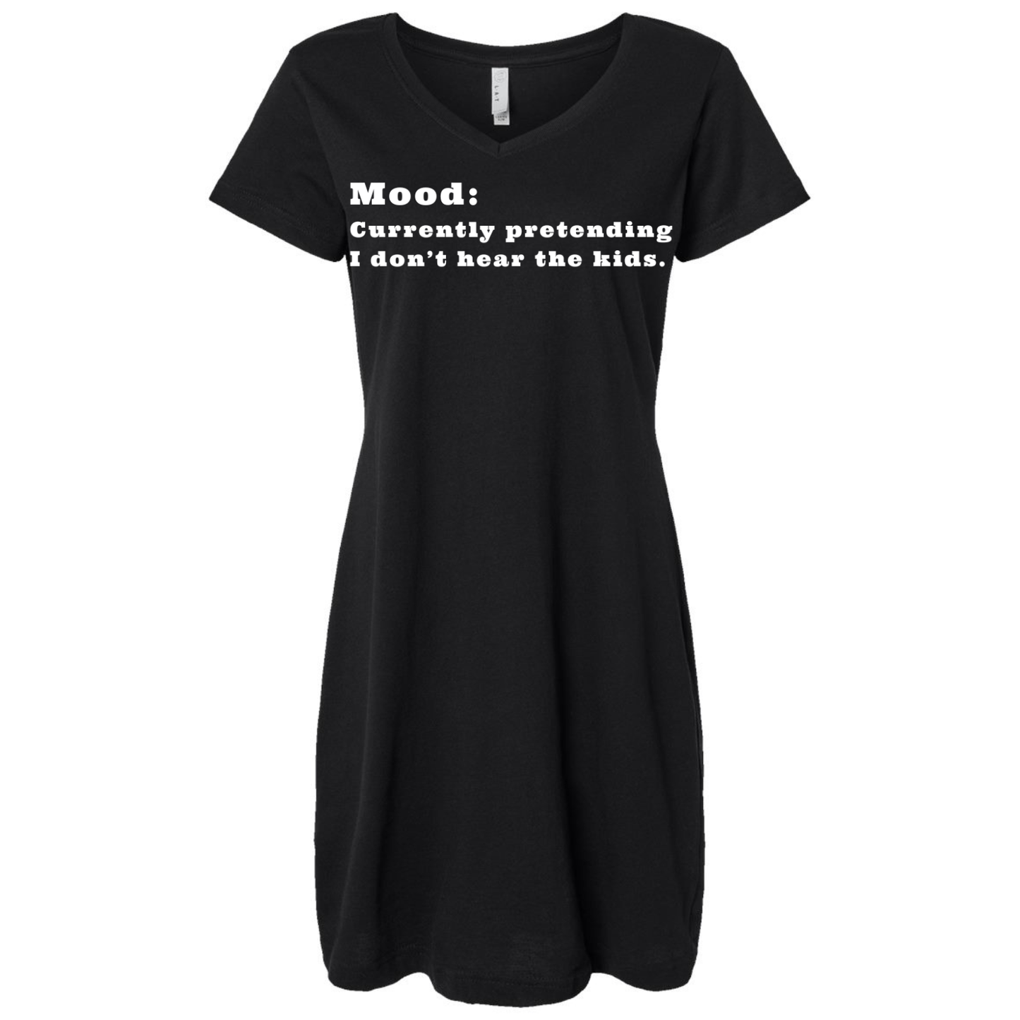 Pretending I Don't Hear the Kids WHITE INK DTF Transfer