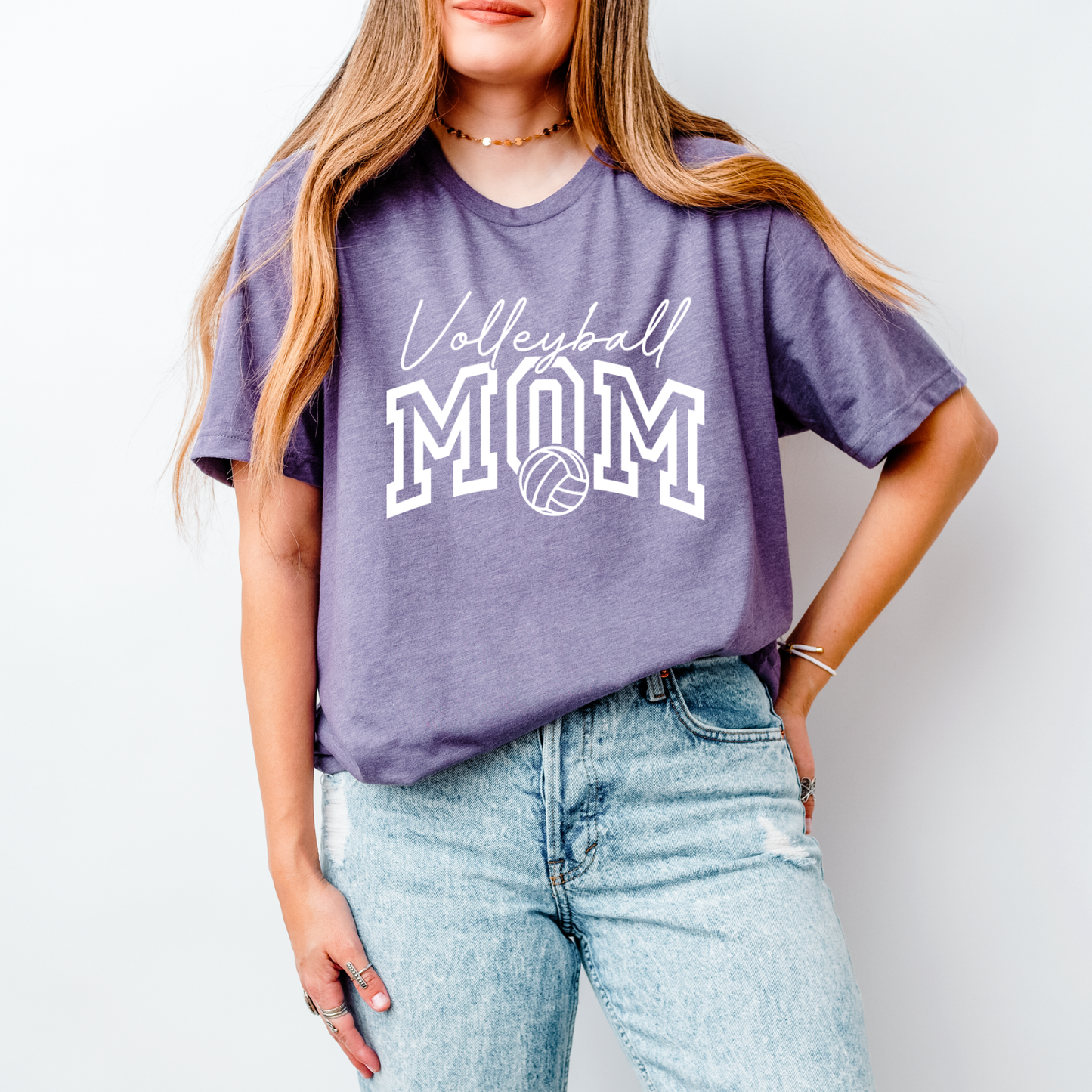 Volleyball Mom WHITE INK DTF Transfer