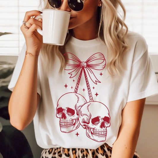 Skull Cherries Graphic Tee