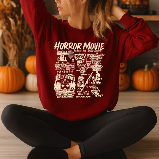 Horror Movies OATMEAL INK Screen Print