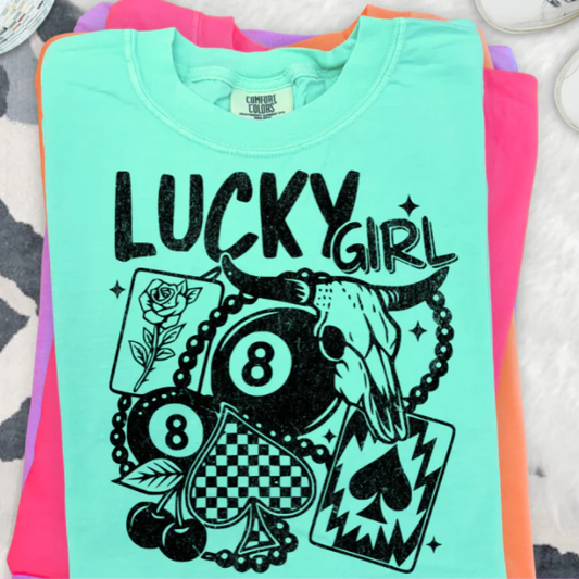 Lucky Girl Screen Print