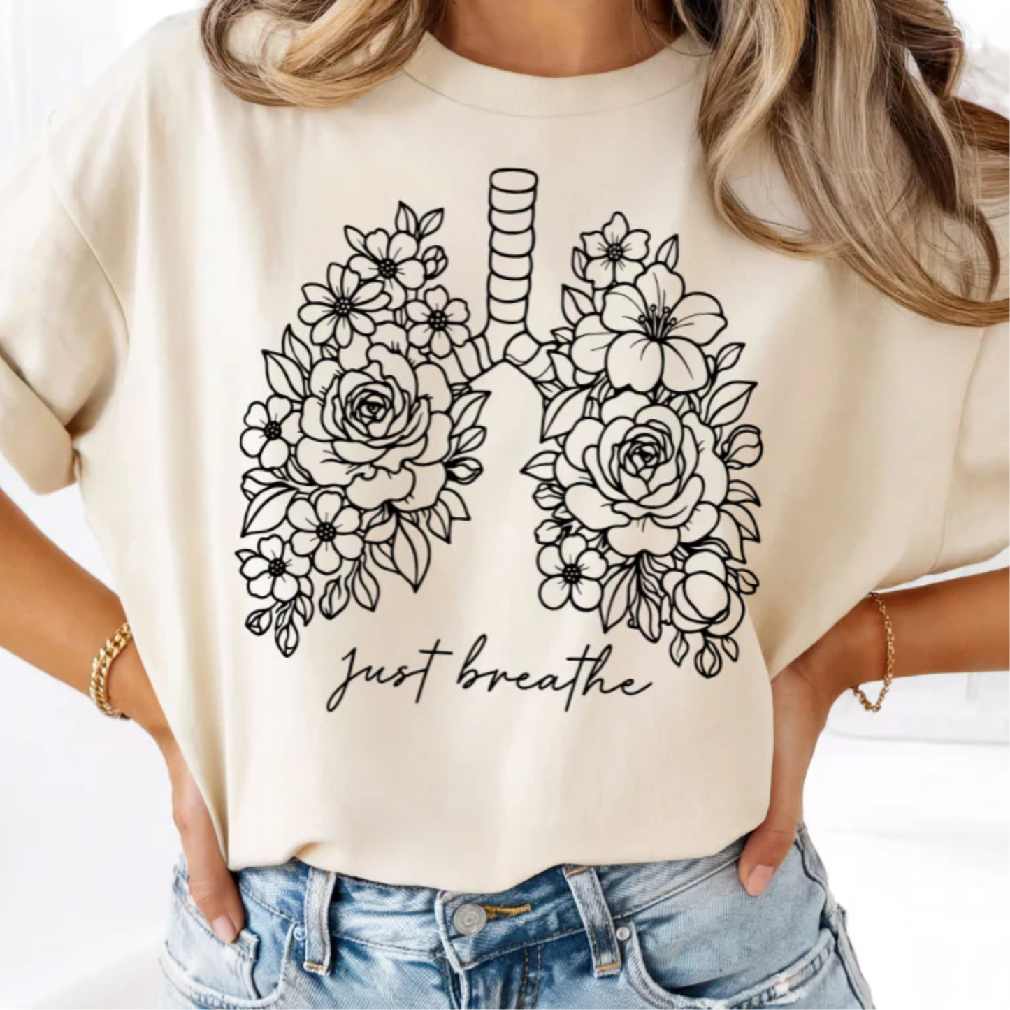 Just Breathe Screen Print