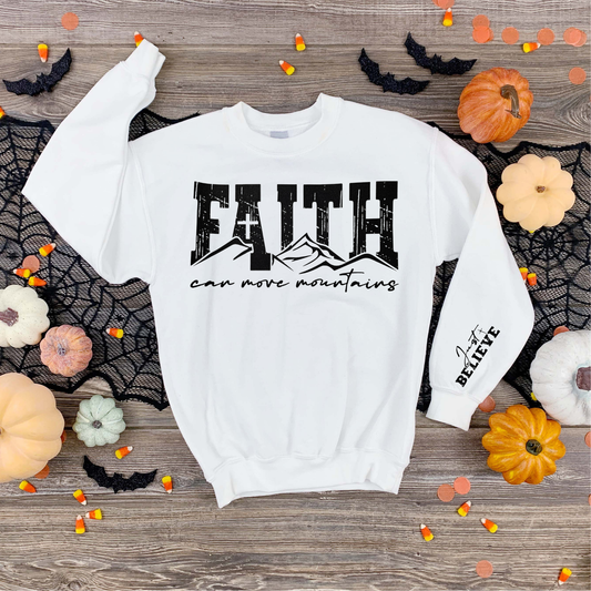 Faith Can Move Mountains Screen Print with Sleeve