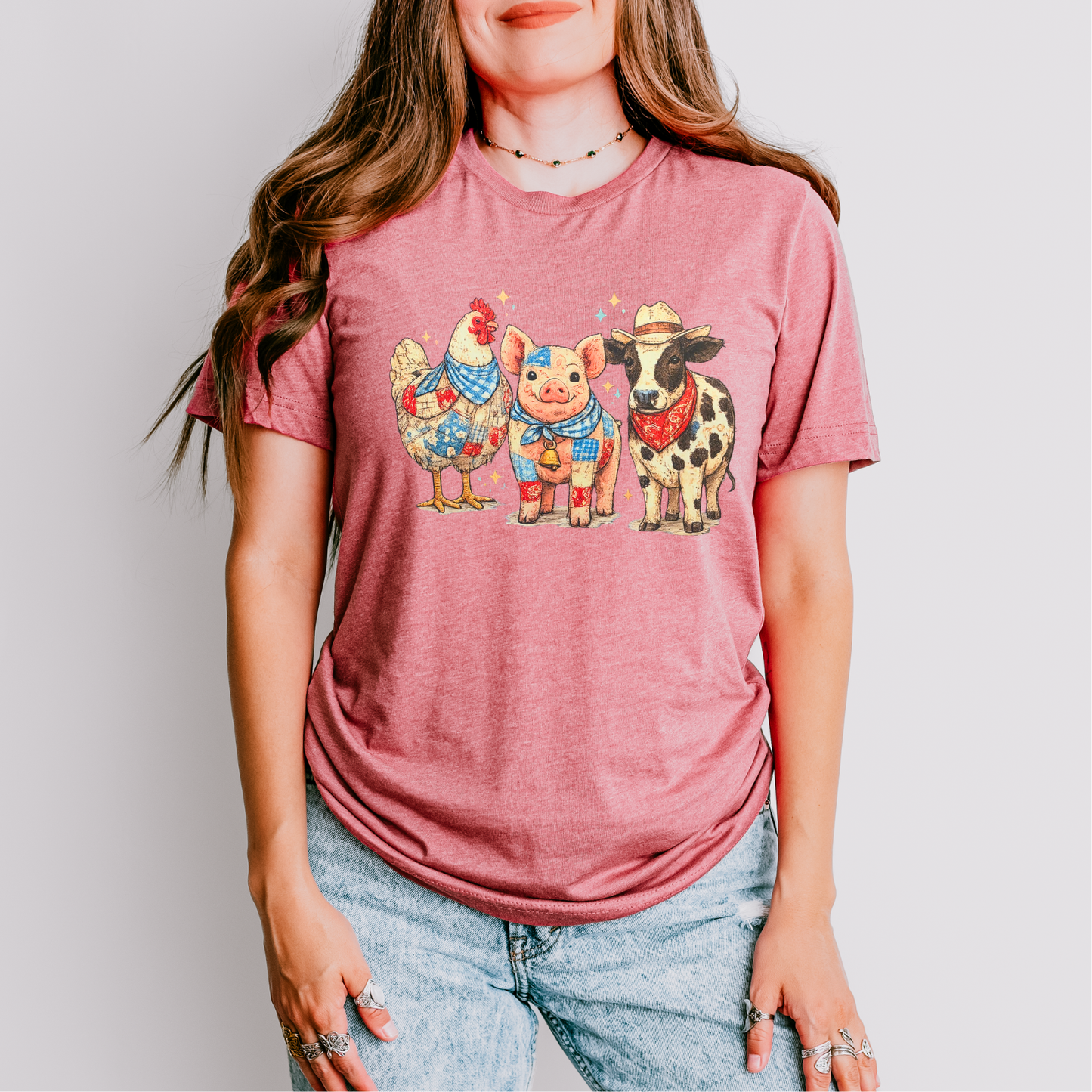 Vintage Farm Animals DTF Transfer