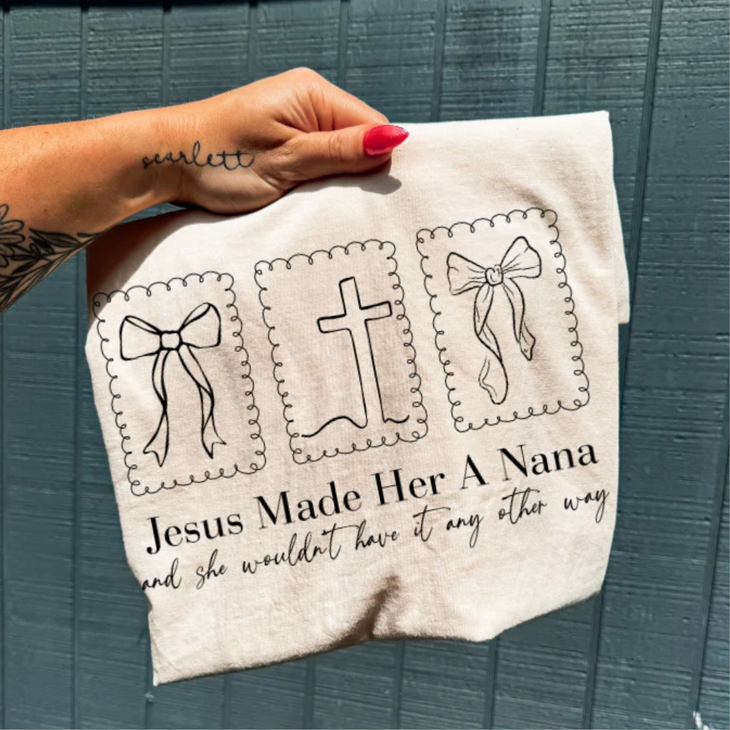Jesus Made Her a Nana Screen Print