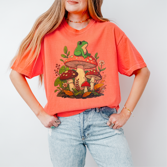 Mushroom Frog DTF Transfer