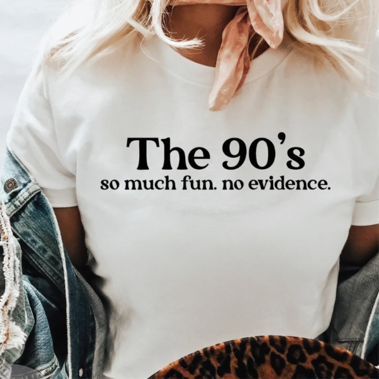 The 90's so Much fun. No Evidence. Screen Print