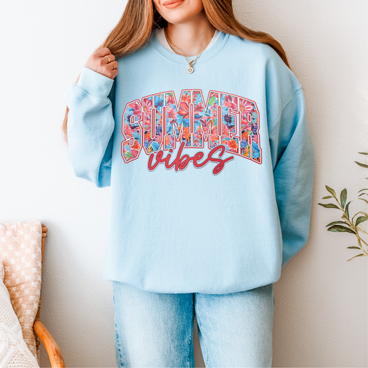 Summer Vibes Floral DTF Transfer