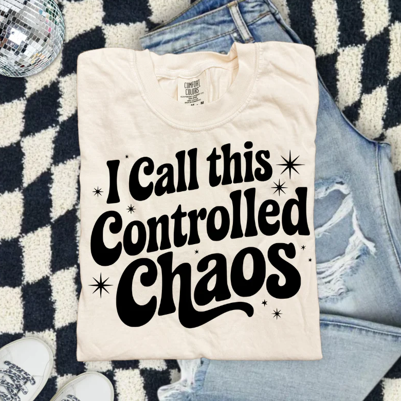 I call this Controlled Chaos Screen Print