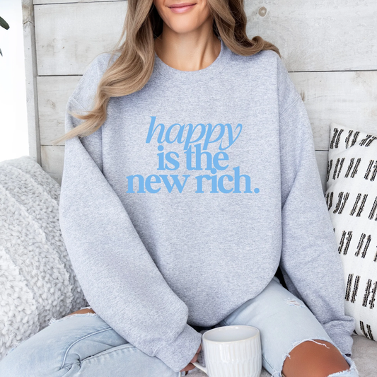 Happy is the New Rich Graphic Tee