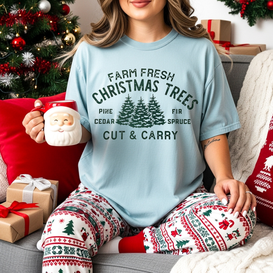 Farm Fresh Christmas Trees Screen Print